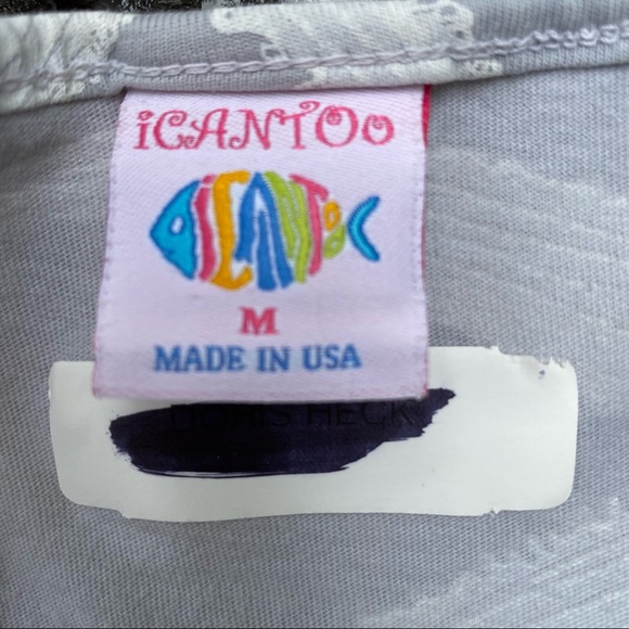 iCANTOO Gray V-neck Starfish T-Shirt Dress - Picture 7 of 10